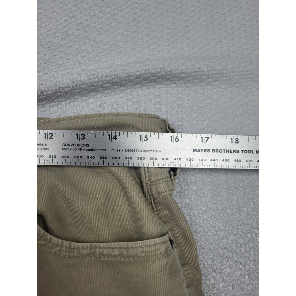 Levi 512 Corduroy Jeans Men 31 32 Brown Stretch Straight Leg Trousers Rockabilly - Picture 2 of 10